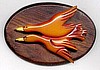 BP100 resin bakelite ducks on wood pin